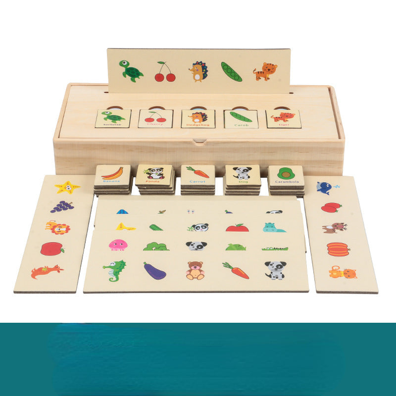 Wooden Montessori Toys Knowledge Classification Box Educational Toy 5