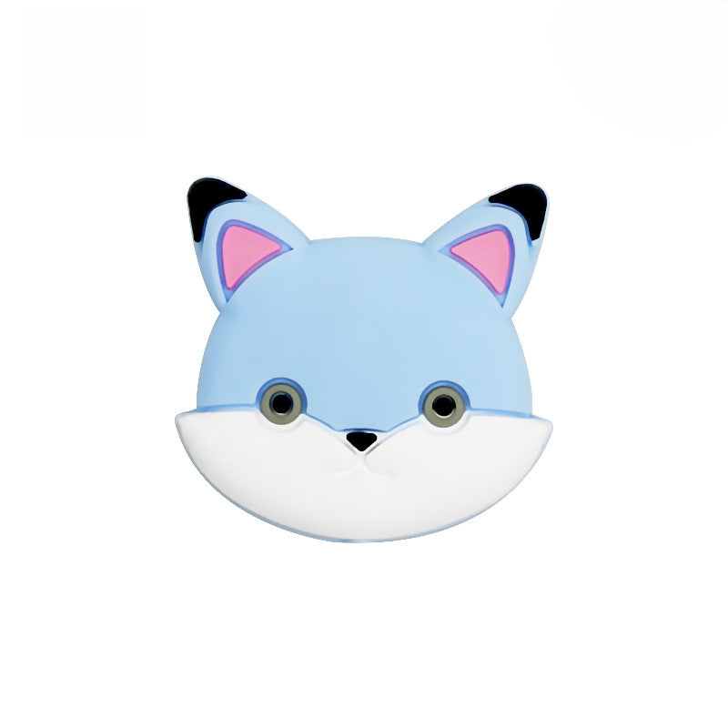 Silicone Focal Beads Animal Baby Fox Front Facing 8
