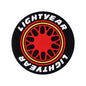 20Pcs Silicone Focal Beads Tire with Lightyear Text Design