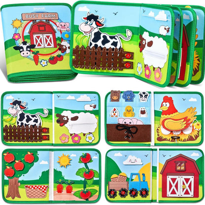 Felt Busy Board Montessori Toy Early Education Farm for Toddlers 2