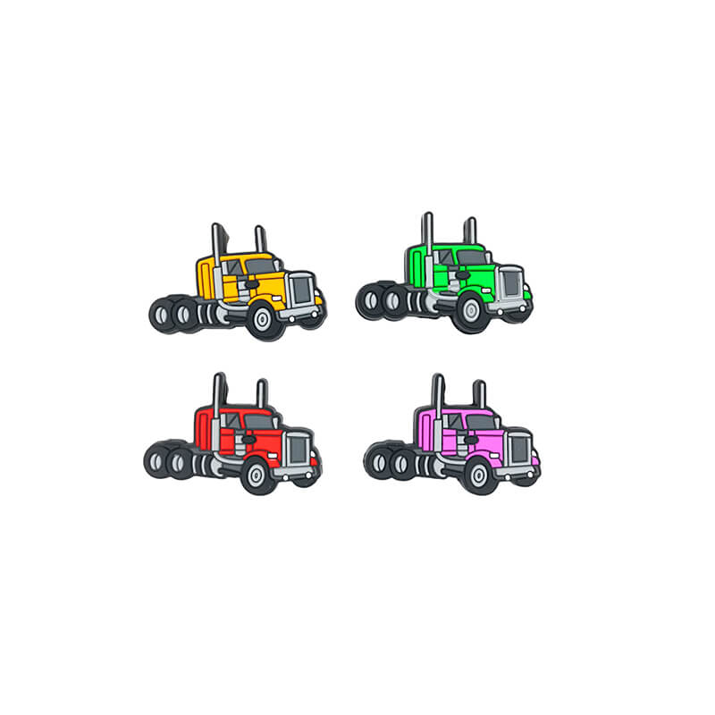 Four Color Silicone Focal Beads Light Truck Side Profile