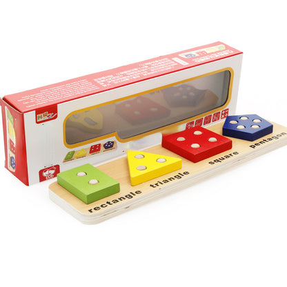 Wooden Montessori Toys Geometric Shape Matching Educational Toy 6