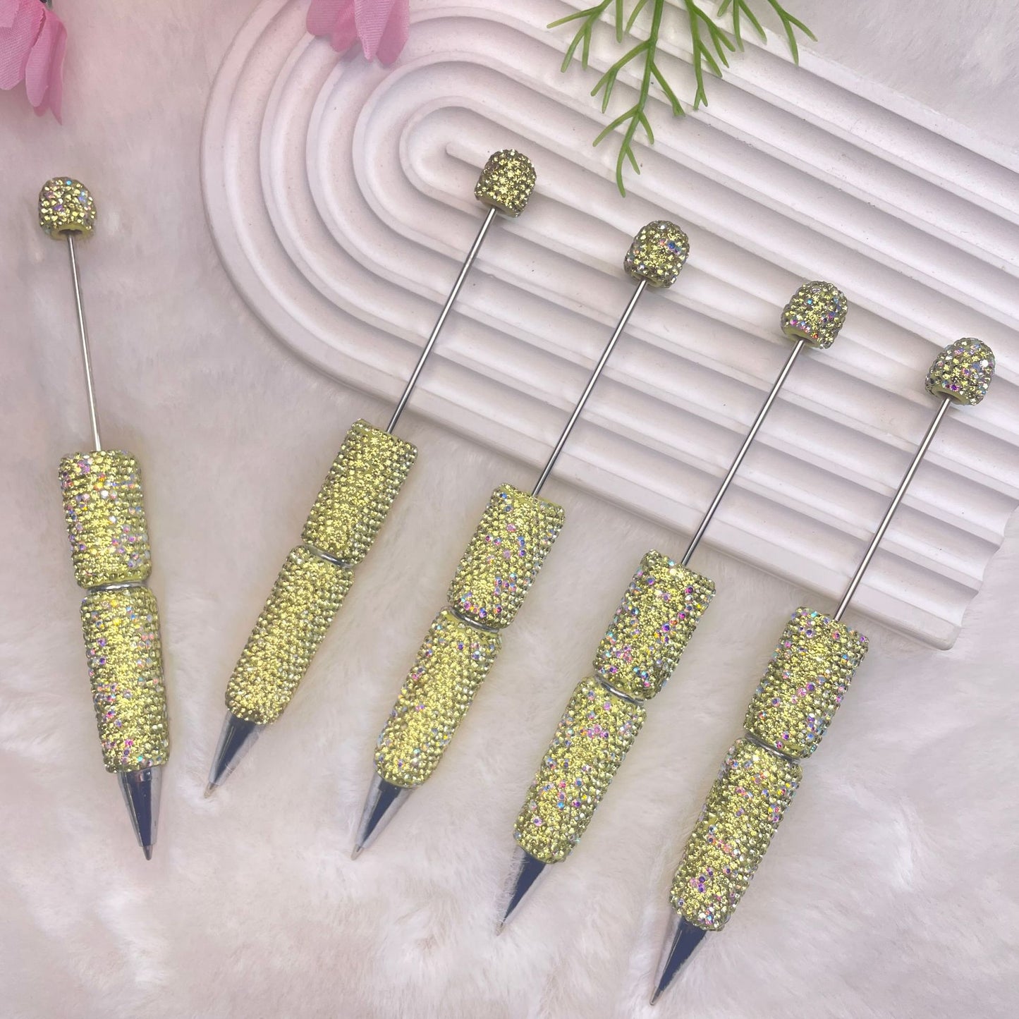 Full Rhinestone Beadable Ballpoint Pens Creative Bright Colour DIY Craft 5