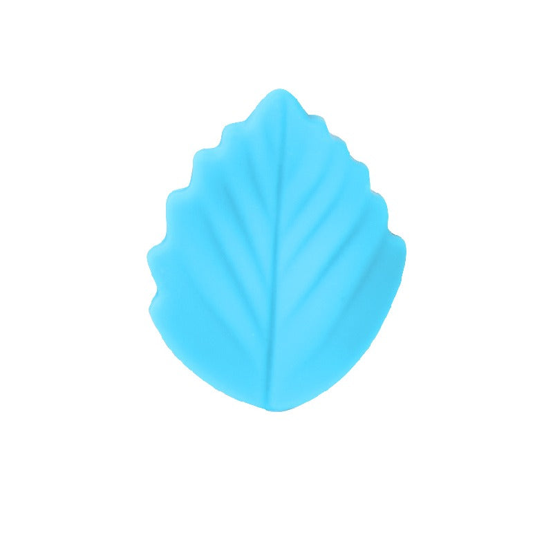 20pcs Silicone Focal Beads Colorful Leaves Leaf Shape 21
