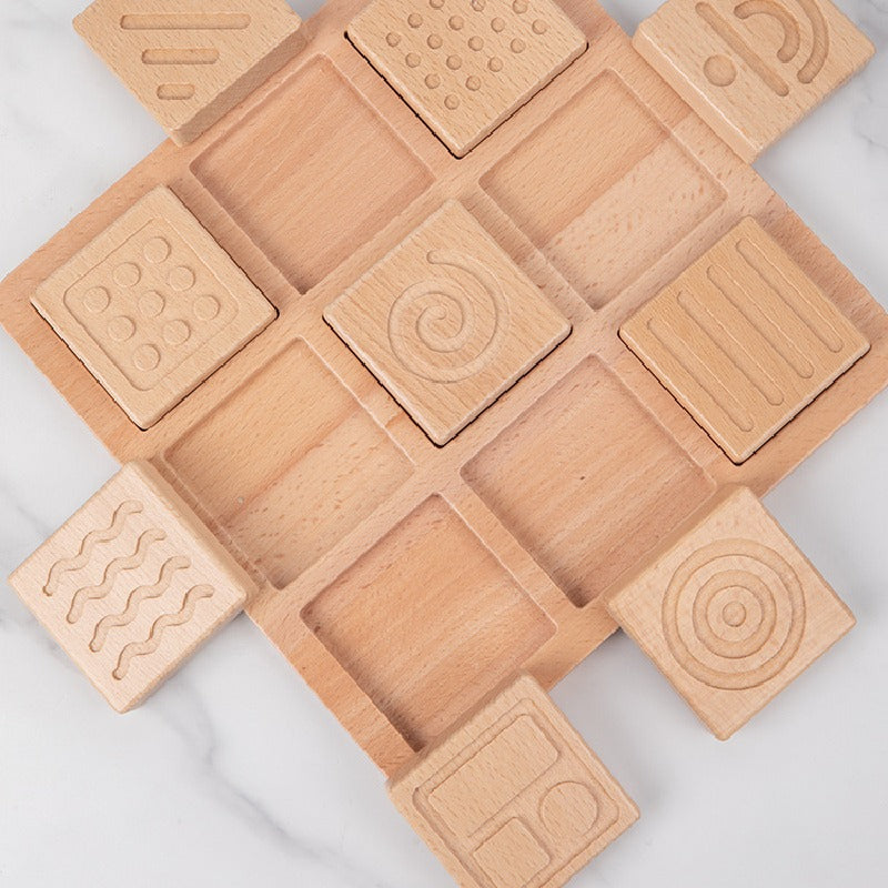 Wooden Memory Board Montessori Toys Sensory Touchpad 3