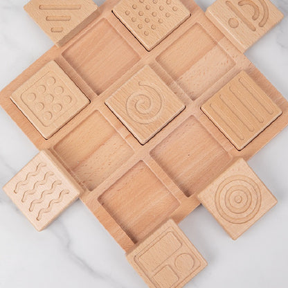 Wooden Memory Board Montessori Toys Sensory Touchpad 3
