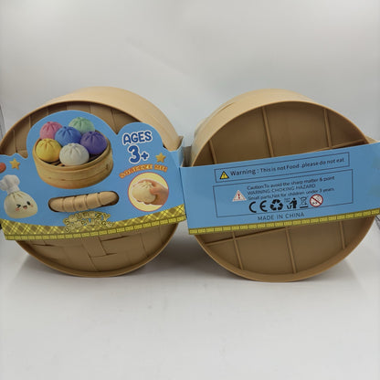 25cm Rainbow Squeeze Steamed Stuffed Bun Squishy Sensory Toy 4