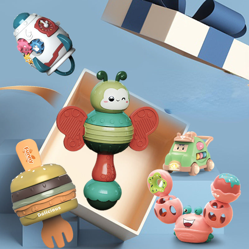Plastic Kids Musical Instrument Sand Hammer Rattle Toy 3