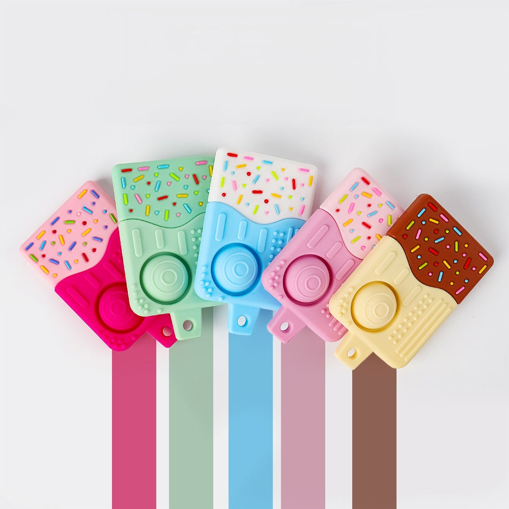 Silicone Teething Toy Stick Shape for Baby Comfort