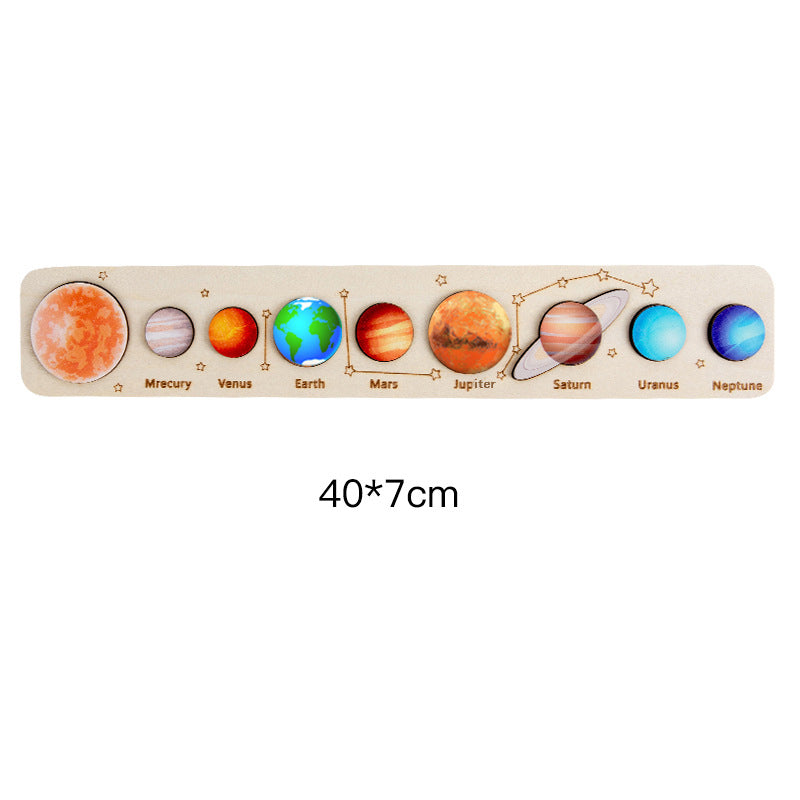 Solar System Wooden 3D Puzzle Educational Toy for Kids 9