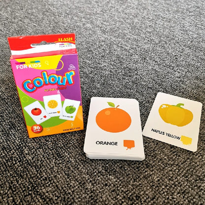 Educational Paper Flash Cards Infant Early Learning Toy 5