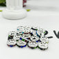 100pcs 10mm Large Hole Rhinestone Spacer Beads Copper Metal Frame 6