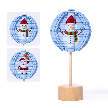 Wooden Christmas Spiral Tree Montessori Toys for Kids 6