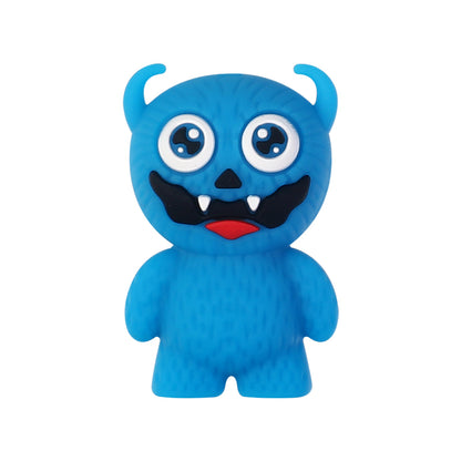 20Pcs Silicone 3D Focal Beads Cute Little Monster Various Colors 18