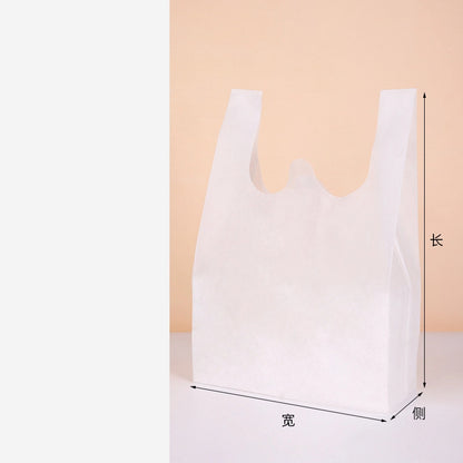 100pcs Solid Color Non-Woven Vest Bags 25*45*12/30*50*14/35*60*16/40*65*18cm 10