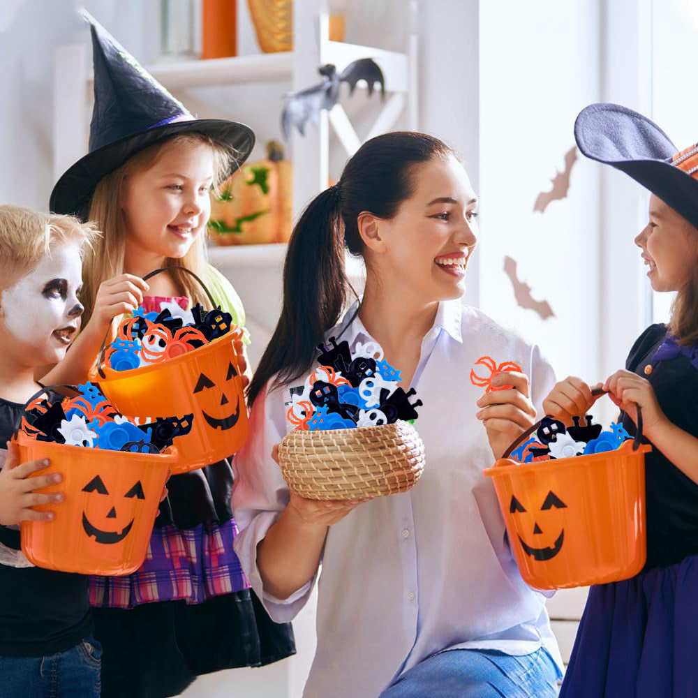 Plastic Halloween Fidget Spinner Party Toy Pumpkin Ghost Spider 4