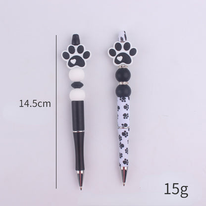 Dog Claw Silicone Beaded Pens Ballpoint Writing Office School Supplies 5