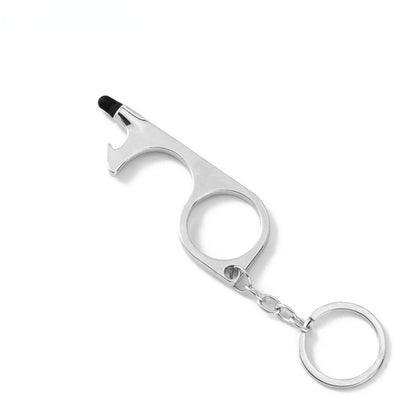Multifunction Self Defense Keychain Non-Touch Bottle Opener 7