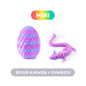 3D Printed Chinese Loong Dragon Egg Decoration Gift 22cm