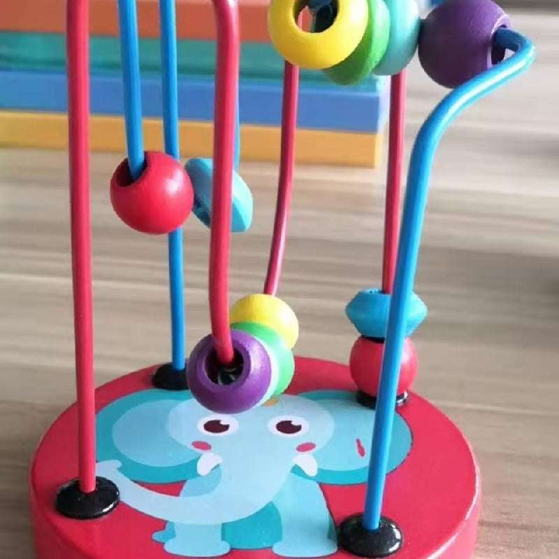 Mini Wooden Bead Maze Educational Toy for Toddlers 6