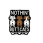 20Pcs Silicone Focal Beads Cat Rear View Text Design