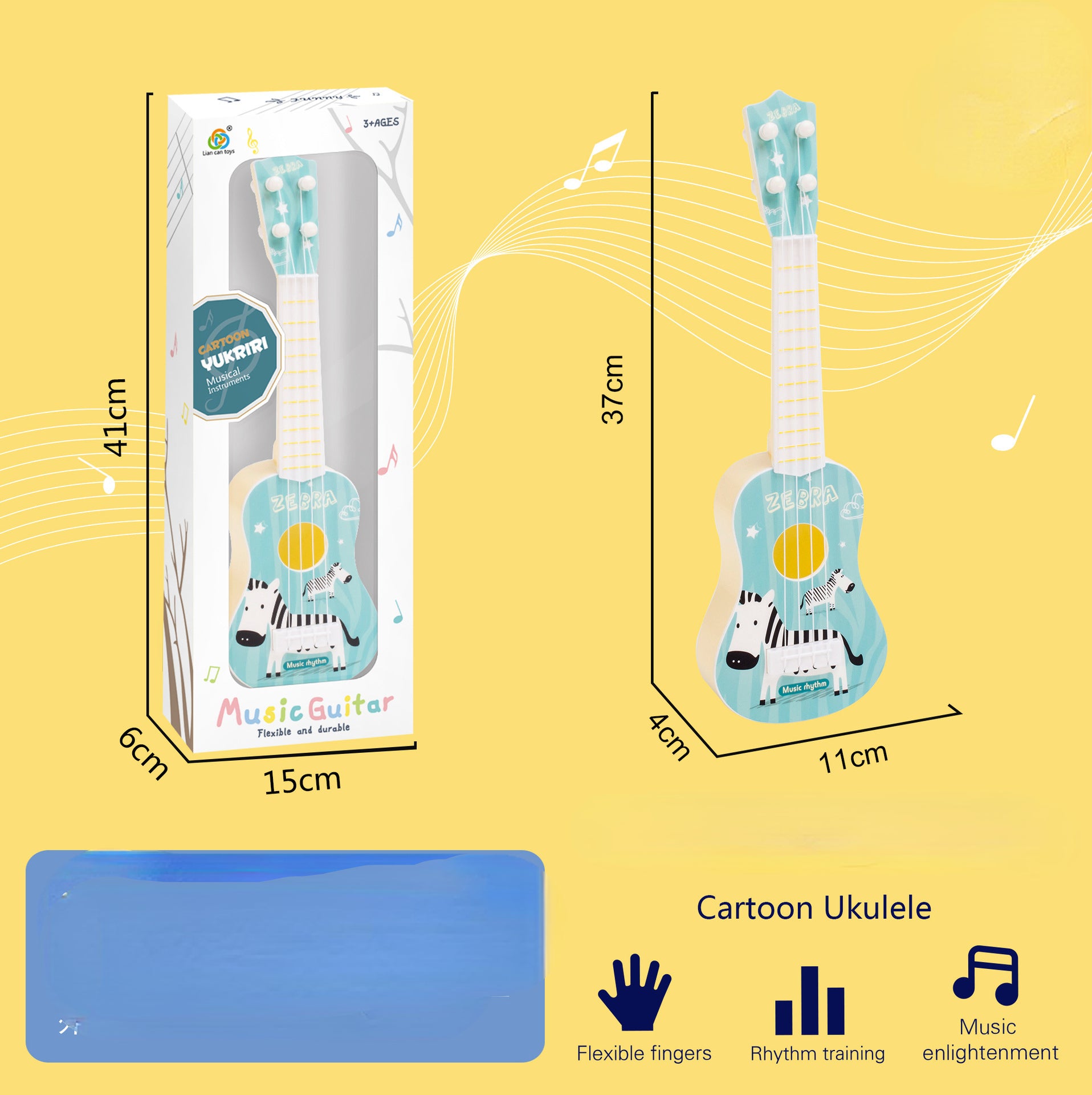 Plastic Kids Toy Ukulele Small Guitar Musical Instrument 13