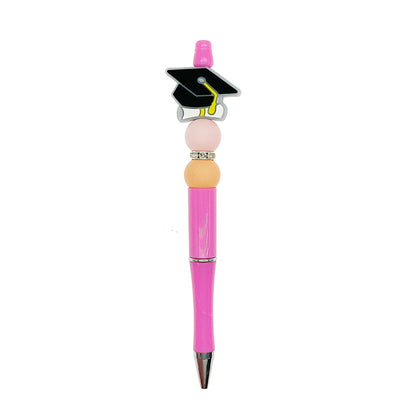 20pcs Silicone Focal Beads Graduation Cap With Diploma Detail 3