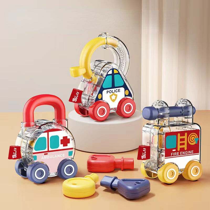Plastic Montessori Toys Numbers Pairing Key Unlocking Educational Toy 2