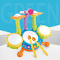 Plastic Kids Jazz Drum Kit Musical Instrument Early Education Toy 6