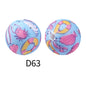 50pcs 15mm Rhombus Printed Silicone Beads Colorful Design 28