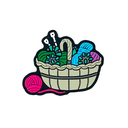 Silicone Focal Beads Western Turquoise Yarn Basket Design