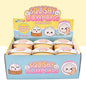 TPR Squishy Dumpling Stress Ball Cute Smiley Face Squeeze Toy for Stress Relief