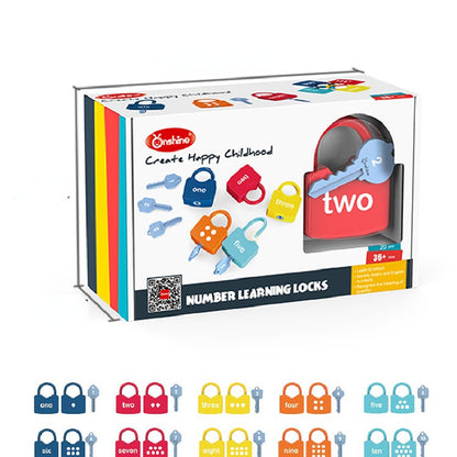 Wooden Montessori Toys Number Letter Key Pairing for Kids 4