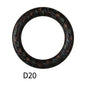 65mm Printed Silicone Beads Ring Shape Printed Design 26