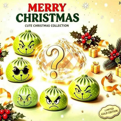 Grinch Christmas Dumpling Squishy TPR Gel Sensory Squeeze Toy