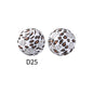 50pcs 15mm Rhombus Printed Silicone Beads Multi Color Design 35