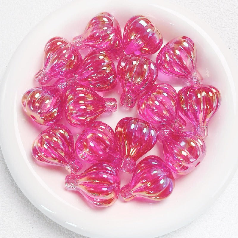 5pcs 30x25mm Hot Air Balloon Transparent Acrylic Beads 7