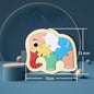 Wooden 3D Animal Puzzle Educational Toy for Kids 6