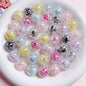 10pcs 16mm Sparkling Round Acrylic Beads Jewelry Making