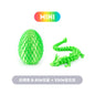 3D Printed Chinese Loong Dragon Egg Decoration Gift 22cm