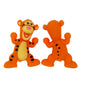 Silicone 3D Focal Beads Orange Tiger Character Front Facing