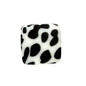 50pcs 13.5mm Printed Square Silicone Beads Variety Designs 11