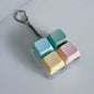 Plastic Keychain Button Mechanical Key Keyboard Fidget Toy 14