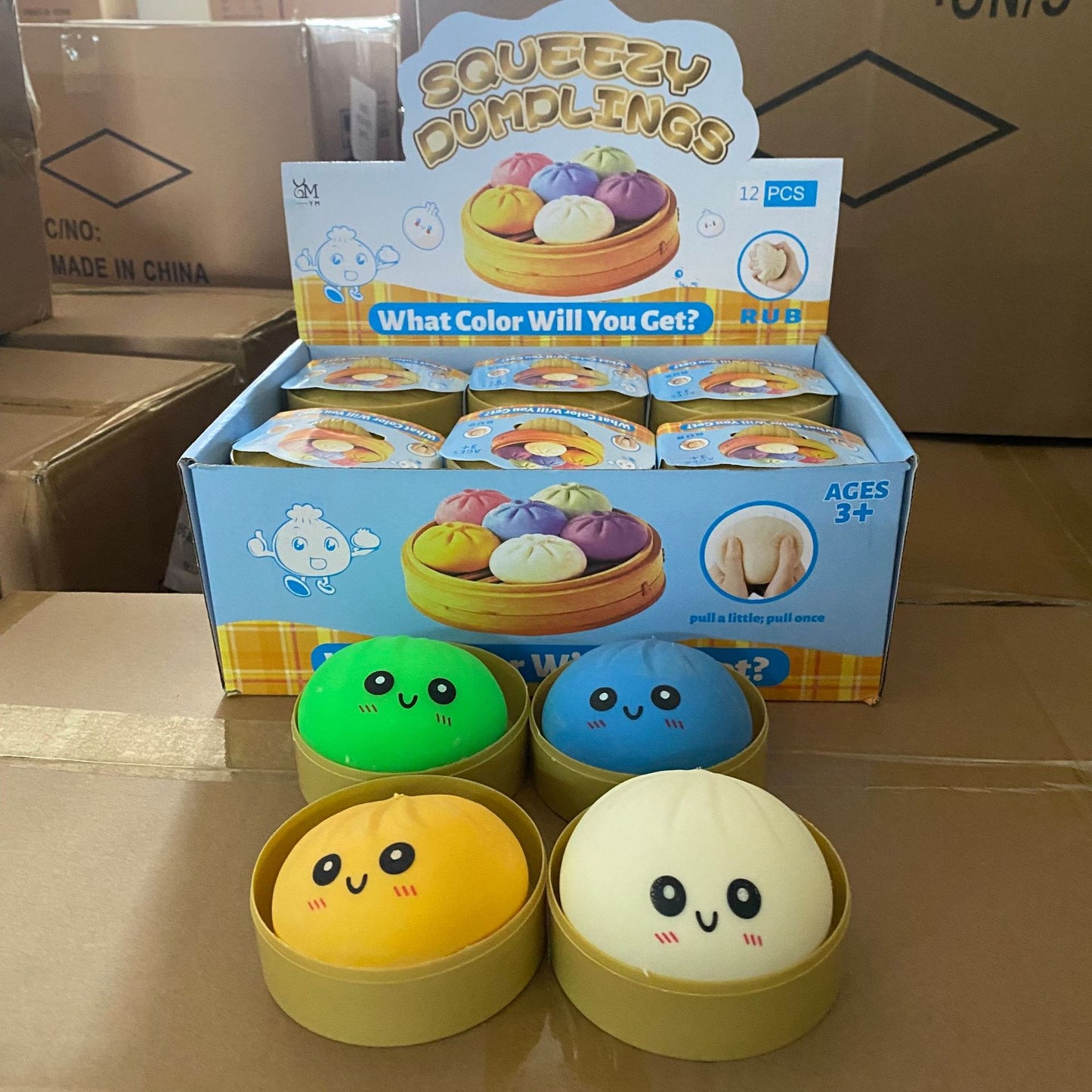TPR Squishy Steamed Stuffed Bun Sensory Toy  10