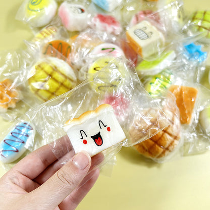 PU Squishy Toy Mini Bread Bun Slow Rising Stress Relief 4