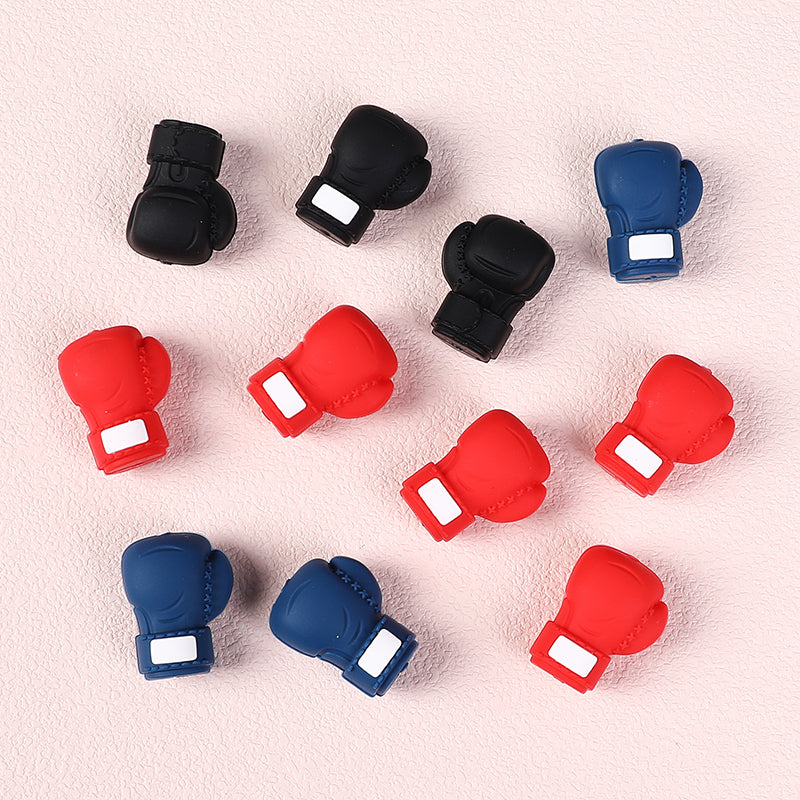 20Pcs Silicone 3D Focal Beads Boxing Gloves Front Facing 6