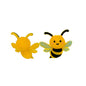 Silicone 3D Focal Beads Cute Bee with Wings and Antennae