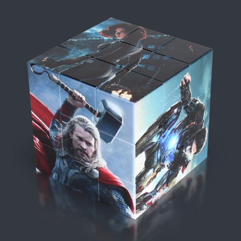 Neutral Ice and Snow Themed Rubik's Cube Fidget Toy 57mm 19