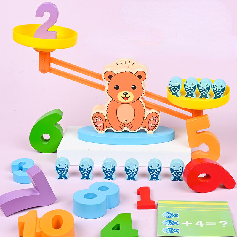 Wooden Balance Montessori Toys Educational Fine Motor Skills 4