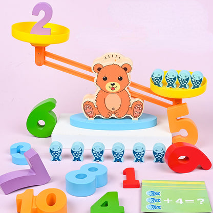 Wooden Balance Montessori Toys Educational Fine Motor Skills 4